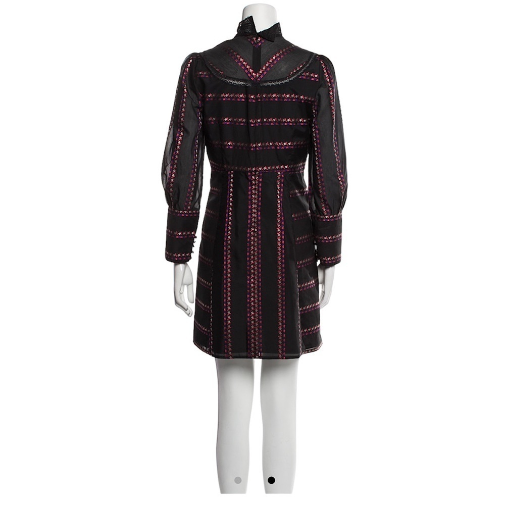 SANDRO Sibel Mock Neck Long Sleeve Dress - Picture 3 of 14